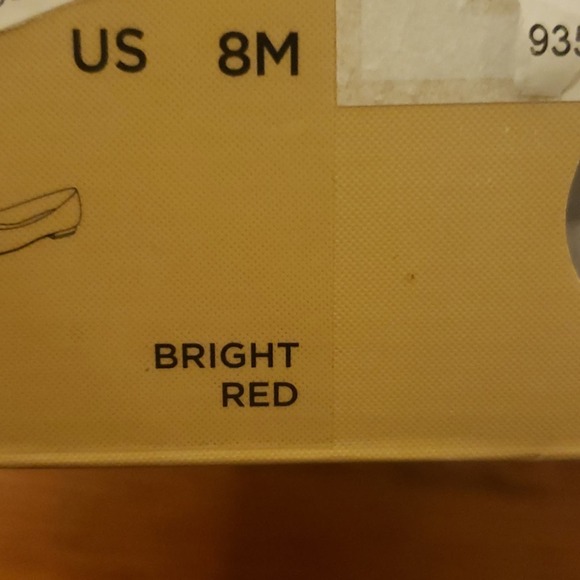 Michael Kors Dylan red leather ballet flats size 8 - Picture 5 of 5